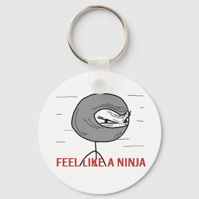 Llavero Siente como un Ninja (Anverso)