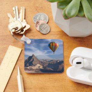 Llavero Sierra Alpes suizos en globo aerostático