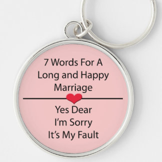 Llavero Siete palabras para un matrimonio largo y feliz