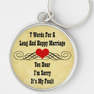 Llavero Siete palabras para un matrimonio largo y feliz