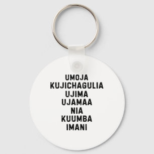 Llavero Siete Principios De Kwanzaa Feliz Kwanzaa 5