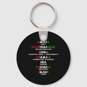 Llavero Siete Principios De Kwanzaa Orgullosos Africanos