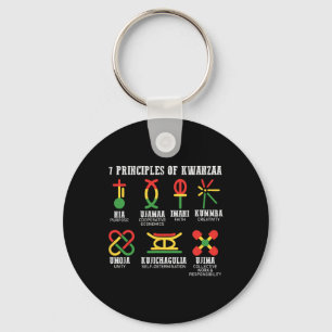 Llavero Siete Principios De Kwanzaa Orgullosos Africanos