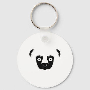 Llavero Sifaka Face Silhouette