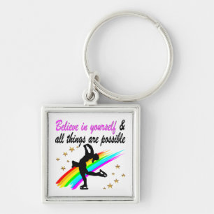 LLAVERO SIGA SU DISEÑO DE SUEÑOS DE PATINAJE FIGURO