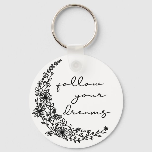 Llavero Siga su luna floral de Dreams (Anverso)