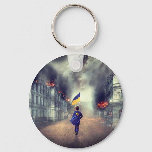 Llavero Sigamos libres UCRANIA (Anverso)