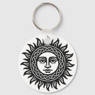 Llavero Sigilo del Rostro Solar - Emblema del Sol Negro