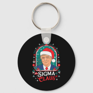 Llavero Sigma Claus Festivo Humor Político Trump Santa Gor