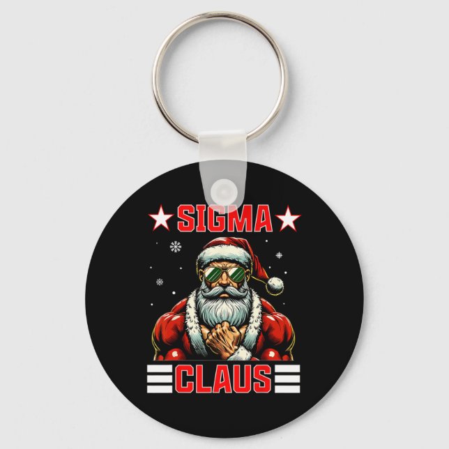 Llavero Sigma Claus Funny Christmas Santa Rizz Middle Scho (Anverso)