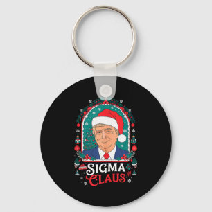 Llavero Sigma Claus Humor Político Festivo Trump Santa Gor