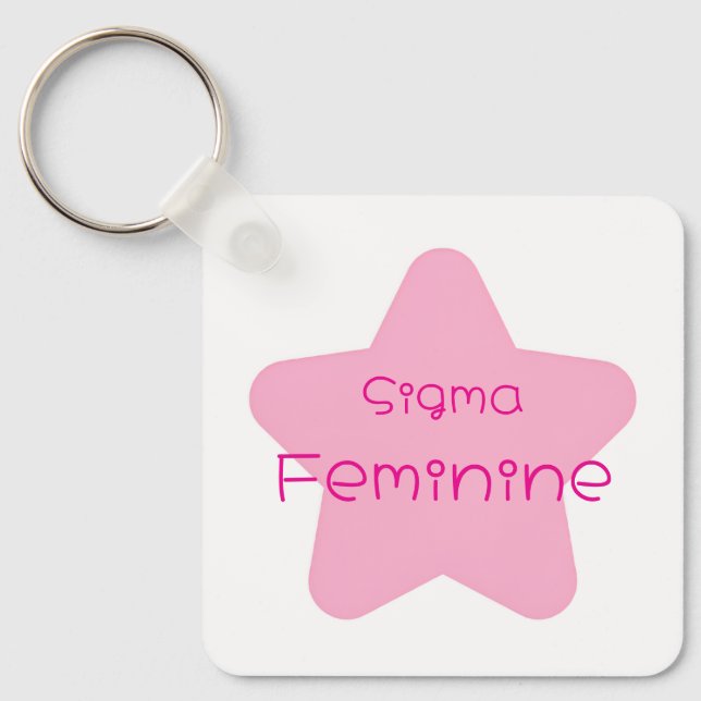 Llavero Sigma Feminine Acrylic Keychain (Anverso)