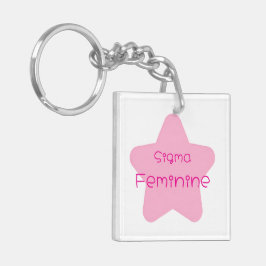 Llavero Sigma Feminine Acrylic Keychain