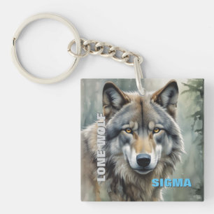 Llavero Sigma Male Lone Wolf