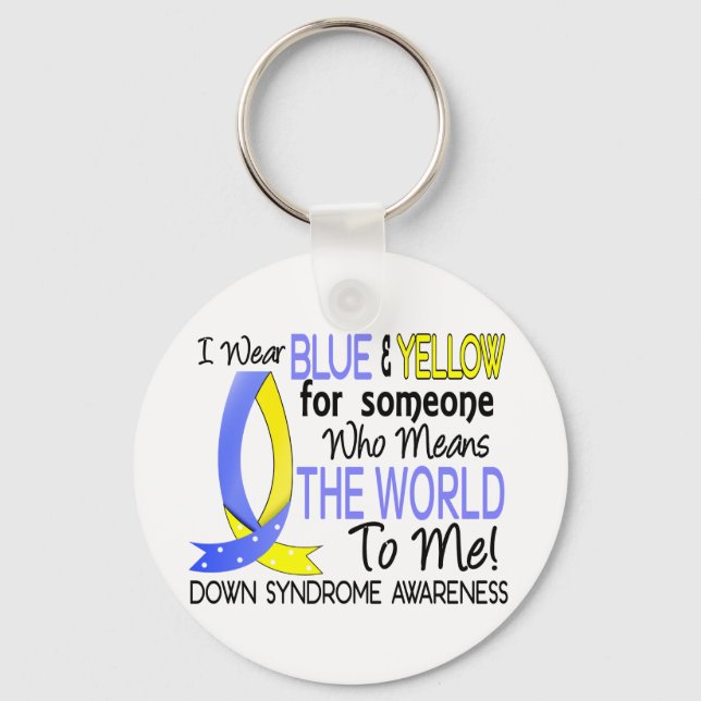 Llavero Significa El Síndrome De Down En El Mundo (Anverso)