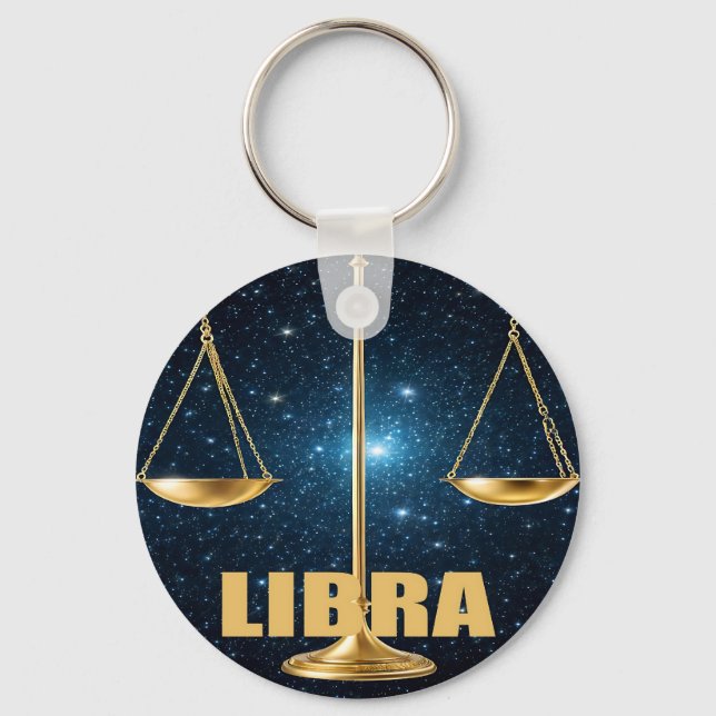 Llavero Signo de astrología de Libra (Anverso)