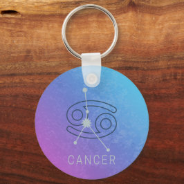 Llavero Signo de estrella del Zodiac del cáncer Constelaci