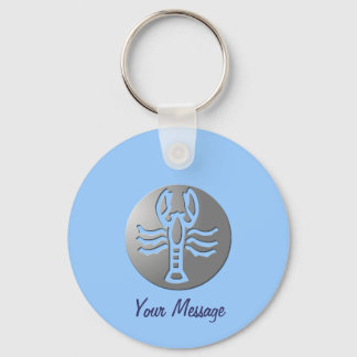 Llavero Signo de estrella Zodiac de cáncer Silver premium