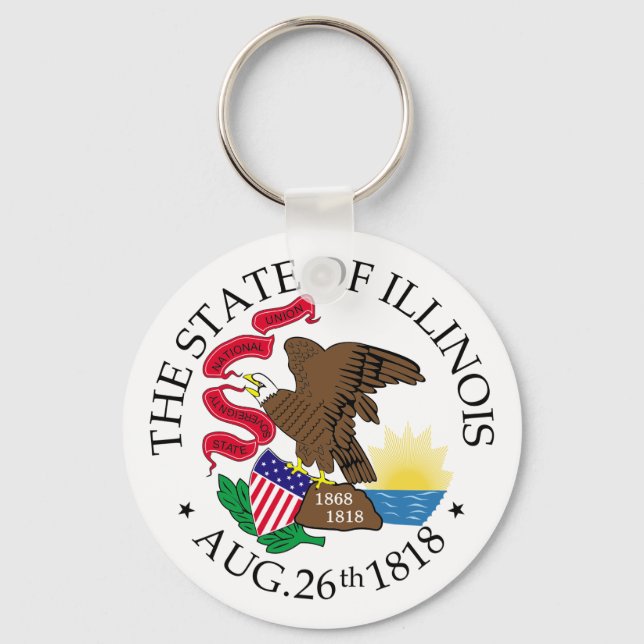 Llavero Signo de Illinois (Anverso)