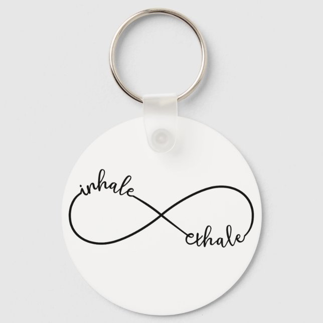 Llavero Signo de inhalación, exhalación, infinito (Anverso)