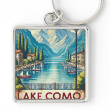 Signo de lata de lago como italy