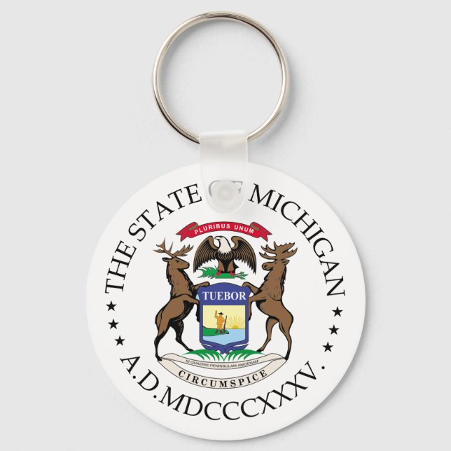 Llavero Signo de Michigan (Anverso)