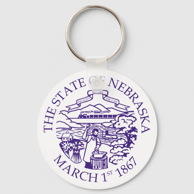 Llavero Signo de Nebraska (Anverso)