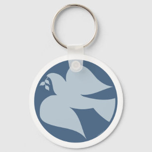 Llavero Signo de paloma de paz