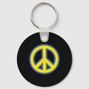 Llavero Signo de Paz - Bandera Ucraniana Azul y Amarillo S