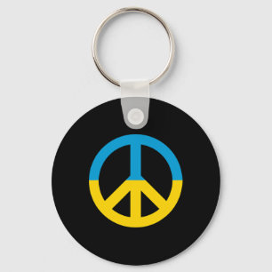 Llavero Signo de paz de la bandera de Ucrania