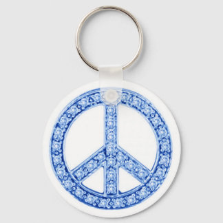 Llavero Signo de paz de las joyas azules