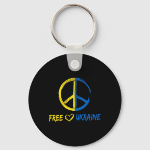 Llavero Signo de Paz de Ucrania Libre Para Mujeres Hombres