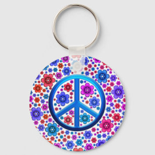 Llavero Signo de paz hippie