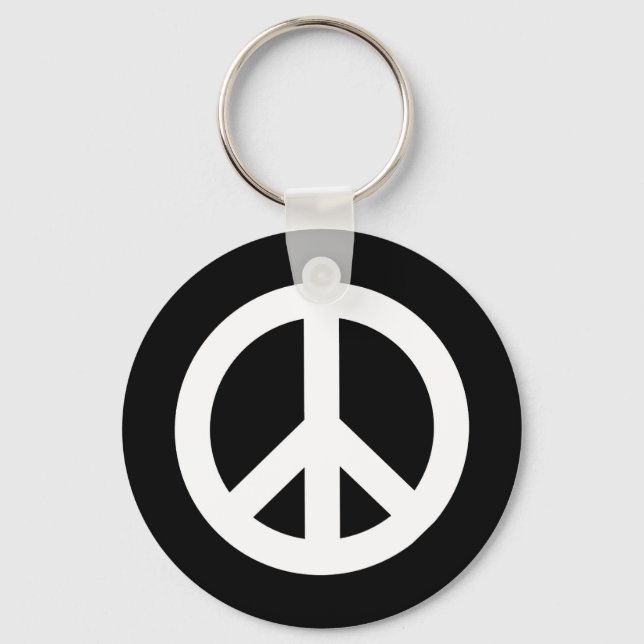 Llavero Signo de paz retro (Anverso)