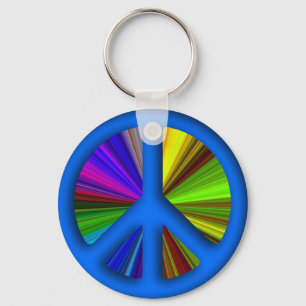 Llavero Signo de paz trippy hippie