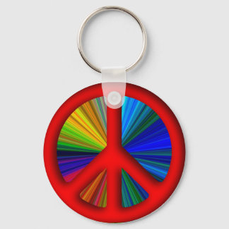 Llavero Signo de paz trippy hippie