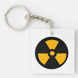 Llavero Signo radioactivo nuclear