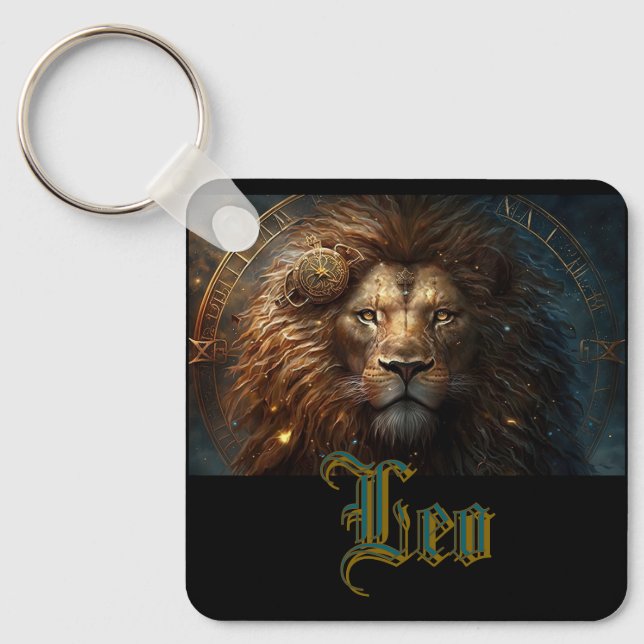 Llavero Signo zodiacal de Leo (Anverso)