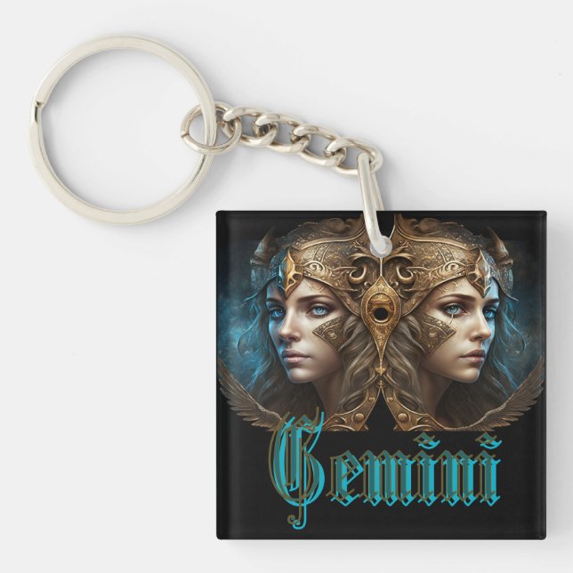 Llavero Signo zodiacal Géminis (Frente)