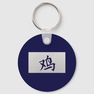 Llavero Signo zodiaco chino Rooster azul