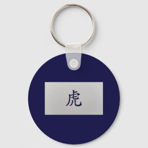 Llavero Signo zodiaco chino Tiger azul