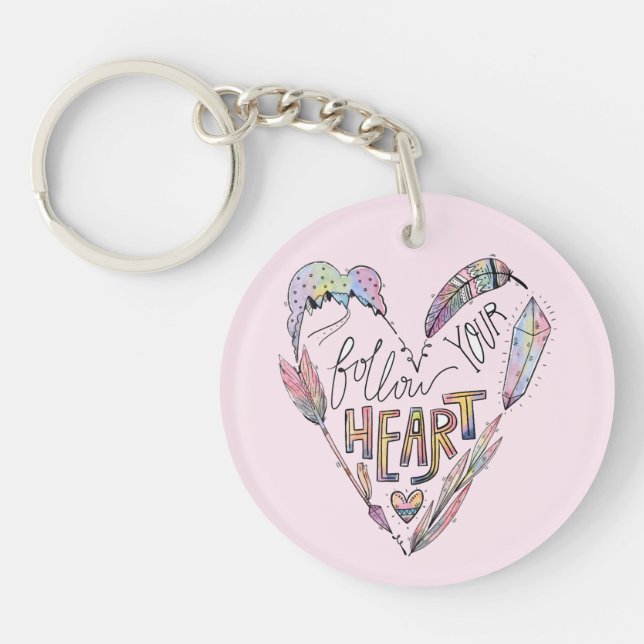 Llavero Sigue tu corazón (Frente)