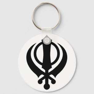 Llavero Sikh Khanda Black