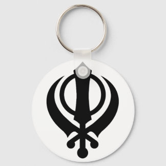 Llavero Sikh Khanda Black