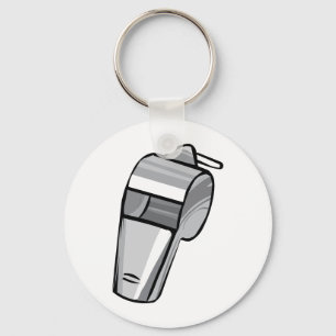 Llavero Silbato de plata grande