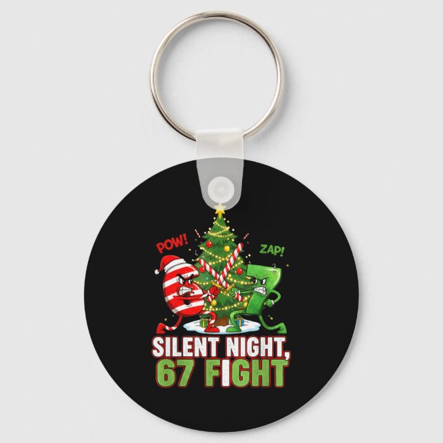 Llavero Silent Night 67 Fight Funny Christmas  (Anverso)