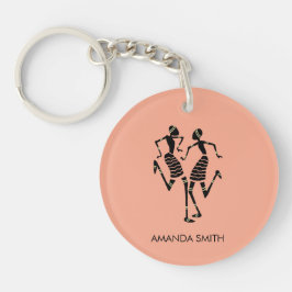 Llavero Silhouette African Art, impresionante danza de car