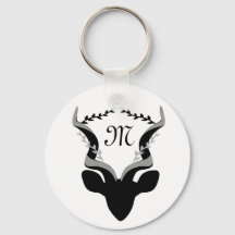 Silhouette Antelope oscuro con Monograma personali