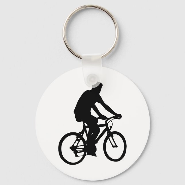 Llavero Silhouette Bicyclist (Anverso)