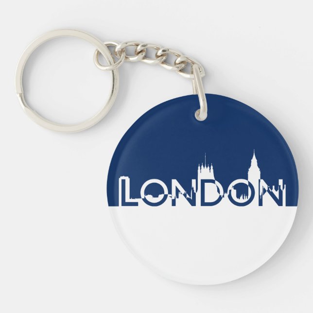 Llavero Silhouette de Londres (Frente)